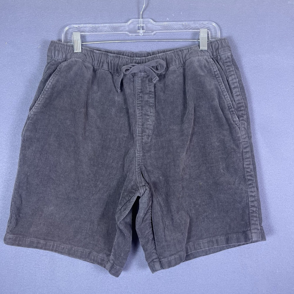 Katin Kord Shorts Corduroy Men's Size Large Grey Surf